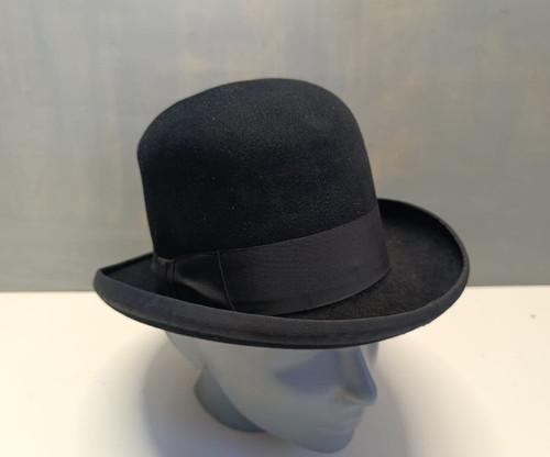Ancien chapeau melon feutre - melon,